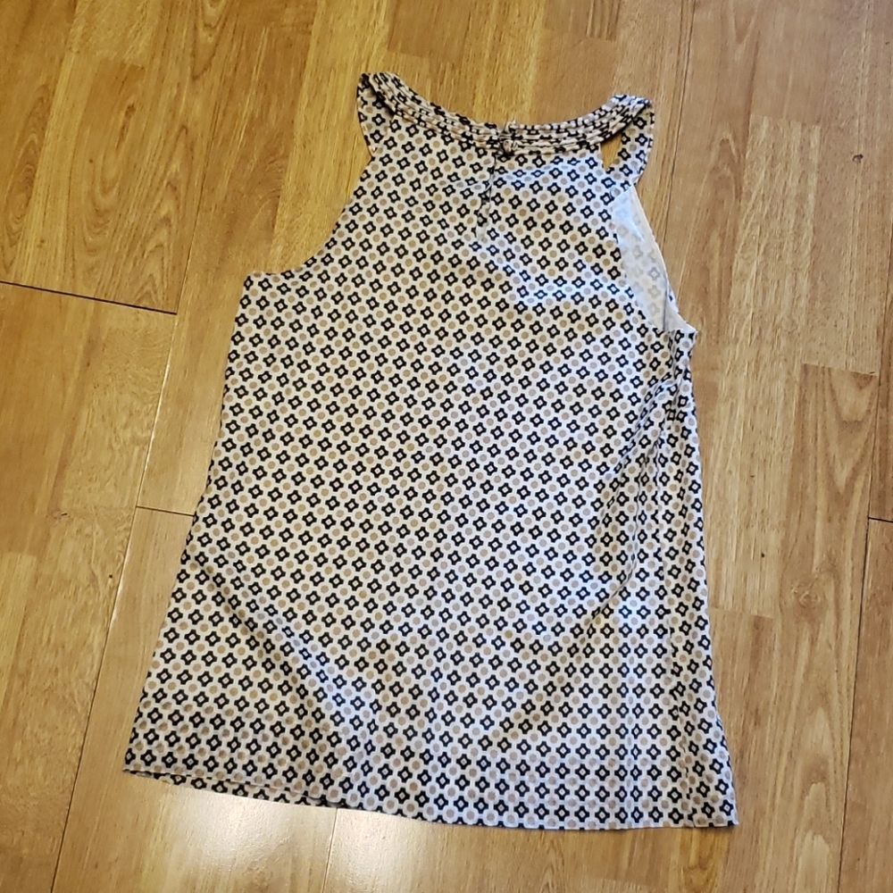 J Crew cotton print sleeveless top sz 0 - Picture 4 of 4